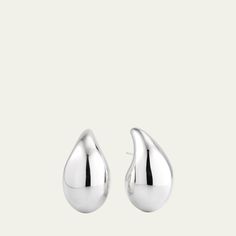 Bottega Veneta sculpted earrings Approx. 2" length (5cm) Sterling silver with a shiny finish Position of the posts creates an illusion For pierced ears Made in Italy Vanessa Hudgens, Sculpted Earrings, Large Drop Earrings, Drop Earrings Silver, Earring Silver, Insta Inspo, Drop Earring, Silver Drop Earrings, Pierced Ears