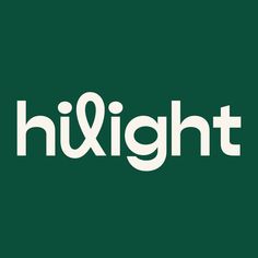 the word hi and light is white on a green background