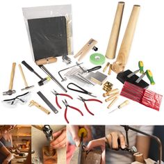 PRICES MAY VARY. 【Start Metalsmithing Journey】 Jewelry Metalsmith Tool Kit contains 55pcs most commonly jewelry making tools, such as a bench pin & clamp, ring clamp, 6 needle files, saw with 4 types blades, ring mandrel, ruler, caliper gauge, awl, dapping block, cube and 3 sizes punches, rubber block, steel block, horn anvil, 2 bracelet mandrels, 3 types pliers, 3 types hammers, shear, hand files, 12 sandpapers, safety glasses, finger tape. Sufficient quantity and different styles meet your nee Ring Mandrel, Tool Workbench, Metal Forming, Metalsmithing Jewelry, Jewelry Making Kits, Safety Glasses, Jewelry Making Project, Jewelry Making Tools, Making Tools