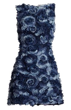 Approach the evening in full flower wearing this rose-covered dress rendered in shades of deep blue. 36" length Hidden back-zip closure Jewel neck Sleeveless Lined 100% polyester Dry clean Imported Cocktail Party Dresses, Floral Cocktail Dress, Tadashi Shoji, Looks Style, Floral Mini Dress, Flower Dresses, Fancy Dresses, Nordstrom Dresses, Look Cool