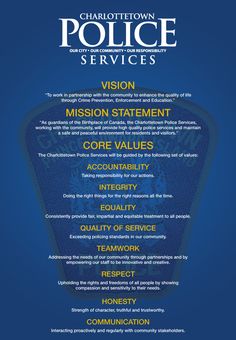 the front page of charlotte police service services, which includes information about their mission statement