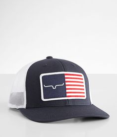 Kimes Ranch American Trucker Hat - White/Blue , Men's Navywhite Embroidered flag patch snapback hat One size fits most. 60% Cotton, 40% Polyester. Apparel & Accessories > Clothing Accessories > Hats Western Accessories For Men, Patriotic Gifts For Men, Western Trucker Hat, Kimes Hats, Hats For Men Trendy, Hats For Guys, Ariat Hats, Hat Business, Country Hats