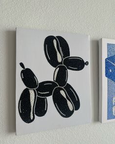 “Black balloon dog kit” is available on my website🖤🦋💙 Painting With Diamonds, Dimond Pating Ideas, Diamond Art Canvas, Diamond Pictures Art, Diamond Canvas Art, Rhinestone Art Patterns, Diamond Painting Canvas, Diamonds Painting, Diamond Art Diy