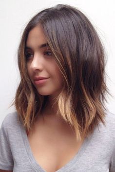 21+ Cute Shoulder Length Haircuts for Women - The Styles | The Styles | 2017 The Best Style for Women Hair Color And Cut, Short Hairstyle, Shoulder Length Hair, Great Hair, Length Hair, Hair Dos, Ombre Hair