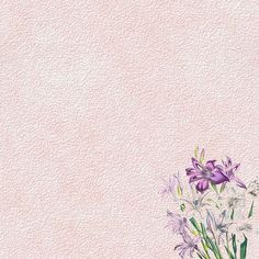 watercolor painting of flowers in a vase on a pink background with space for text