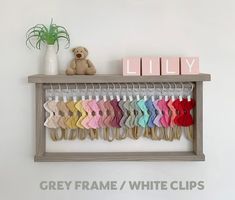 CLICK THIS LINK TO VIEW MY ETSY STORE, I HAVE MANY MORE COLOR AND STYLE COMBINATIONS https://www.etsy.com/shop/Lucky6Studio?ref=seller-platform-mcnav ANY CUSTOM ORDERS ARE WELCOME, MESSAGE ME WITH ANY REQUESTS This handmade wood headband organizer with shelf, is perfect for displaying and storing 20 headbands with a FarmStyle design. This is a great gift for a nursery or girls' room in a stylish handmade piece of wall decor. - Headband Organizer is approximately 20 W x 10 1/4 H x 3 1/2 D - FRAME OPTIONS:                                                -CLIP OPTIONS:    Barnwood                                                                White    Grey                                                                           Gold    Driftwood Baby Girl Nursery Shelves, Girl Nursery Shelves, Headband And Bow Holder, Headband Storage, Driftwood Frame, Headband Organizer, Shelves Floating, Bow Organizer, Nursery Shelves