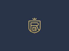 the letter b with a crown on it