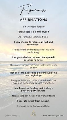 Positive affirmations for forgiveness Forgiveness Affirmations, Losing 40 Pounds, Forgiveness Quotes, Health Affirmations, Healing Affirmations, Gratitude Affirmations, Free Yourself, Daily Positive Affirmations, Morning Affirmations