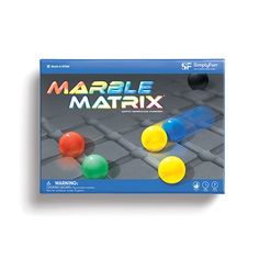 Marble Matrix: Marble strategy and matching game Brain Games For Adults, Spatial Reasoning, Educational Board Games, Life Skills Lessons, Math Stem, 7 Up, Board Games For Kids, The End Game, Brain Games