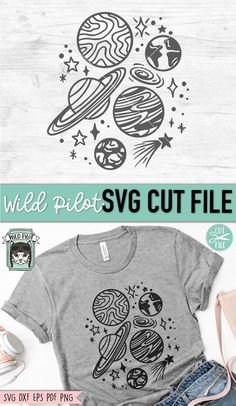 the svg cut file is ready to be used for t - shirts and other items