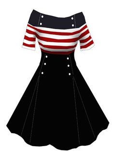 the jurisprudence of doubt -- Rockabilly Dresses, Anchor Shirts, Rockabilly Style, Dress Drawing, Retro Mode, Rockabilly Dress, Rockabilly Fashion, Outfit Trends, Nautical Fashion