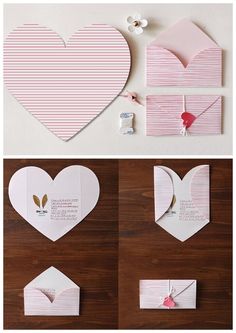 the instructions for how to make a paper heart