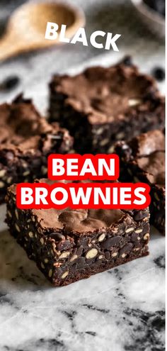 A photo of a  Black Bean Brownies a Healthy Dessert Recipes