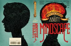 the front and back cover of an adult novel, featuring a man's head in profile