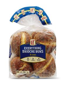 a bag of everything brioche buns is shown in this undated image