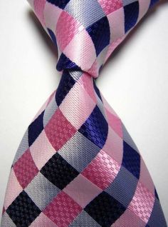 Store category Sign Up Now ! You may also like Hot! Classic Checks Pink Purple JACQUARD WOVEN 100% Silk Men's Tie Necktie Product Description Material: 100% Silk Length: 59" (150cm) Width: (3 3/4"-3 4/5") at widest Condition: Brand New   Payment Delivery details feedback Returns Policy Contact us Payment My preferred payment method is PayPal,because it is more convenient and safe for everyone.We only ship to the confirmed address provided by PayPal. Before you pay, please make sure your address Suits Men Business, Dull Colors, Slim Tie, Designer Suits For Men, Pink Ties, Purple Tie, Men's Tie, Wedding Ties, Mens Neck Ties