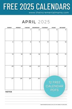 the free printable calendar for march is shown in blue and white with an aqua circle