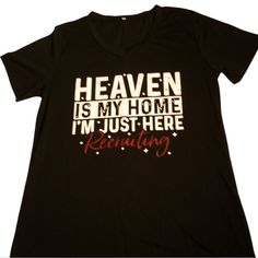 This Access Christian Apparel V-Neck Tee Is A Must-Have For Any Wardrobe. The Black Graphic Design Is Perfect For Any Occasion, Whether It's A Casual Day Out Or A Party. Made From A Lightweight Knit Fabric, This Tee Is Easy To Care For And Stretchy, Making It Suitable For All Seasons. Featuring A Button Accent And Casual Sleeve, This Tee Is A Basic Yet Stylish Addition To Any Outfit. The Polyester And Spandex Material Makes It Comfortable To Wear, While The Machine Washable Garment Care Ensures Black Graphic Design, Christian Tee Shirts, Christian Tshirt Design, Faith Clothing, Christian Tees, Christian Apparel, The Machine, T Shirts With Sayings, Christian Clothing