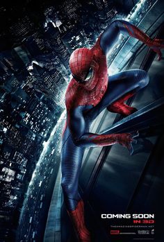 the amazing spider - man poster from the movie's upcoming film, the amazing spider - man