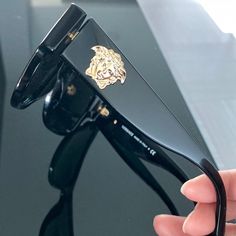 New! Authentic Versace Sunglasses Bought From Italy, Case Include Luxury Formal Men's Sunglasses, Versace Slides, Versace Shades Men, Versace Glasses For Men, Versace Shades, Versace Oversized Sunglasses, Mens Designer Sunglasses, Vintage Versace Sunglasses, Best Fragrance For Men