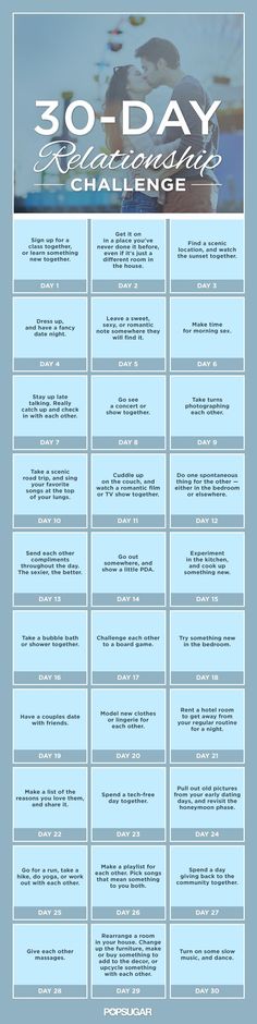 The holiday season is the perfect time to start a relationship challenge! Begin today and feel refreshed and renewed with your love. Couple Challenge, Marriage Challenge, Honeymoon Phase, Relationship Challenge, Day Challenge, The Perfect Guy, Marriage Tips, 30 Day Challenge, Fifth Harmony