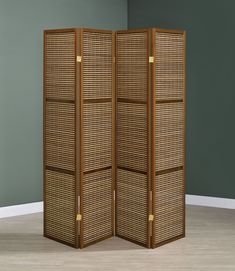 Browning Walnut Room Divider - Ornate Home Room Divider Folding, Textured Aesthetic, Bamboo Room Divider, Bookcase Tv Stand, Wood Room Divider, Bamboo Panels, Panel Room Divider, Jar Storage, Concept Home