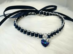 Kalung Choker, Day Collar, Swarovski Crystal Hearts, Crystal Heart Pendant, Magical Jewelry, Fantasy Jewelry, Girly Jewelry, Bijoux Diy, Crystal Heart