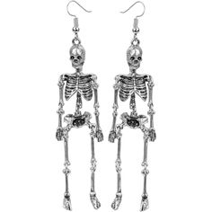 * Alloy With Antique Silver Plated,Lead & Nickle Free * Overall Length Is 3.5 Inch,Skeleton Length Is 3 Inch * Jointed Skeleton Earrings,Add To Any Outfit Without Being Too Heavy Or Bulky * Comes In A Beautiful Gift Box Free Halloween Costumes, Ear Pins Earrings, Skeleton Earrings, Halloween Costume Accessories, Ear Pins, Halloween Accessories, Free Halloween, Halloween Earrings, Silver Accessories