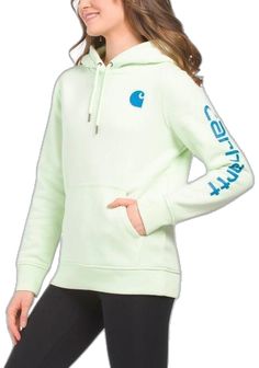 Womens Carhartt Hoodie, Preppy Green, Sweatshirts Hoodie Women, Carhartt Sweatshirts, Light Blue Hoodie, Black Quarter Zip, Carhartt Hoodie, Carhartt Womens, Carhartt Women