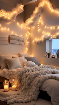 Discover the art of relaxation with these cozy bedroom decor suggestions. Dream Bedroom Cozy, Cosy Bedroom Decor, Zimmer Diy, Dream Bedroom Inspiration, Bedroom Decor Cozy