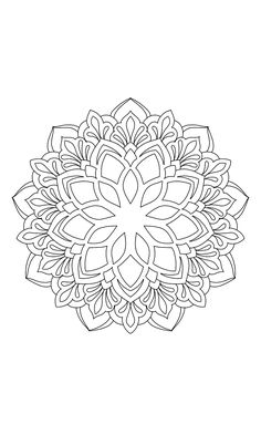 a black and white drawing of a flower