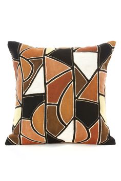 Desert Cathedral Organic Cotton Pillow Cover, Image African Pillow, Organic Cotton Pillows, African Home, African Home Decor, Cow Bones, Handmade Fair, African Decor, Glass Pattern, African Baskets