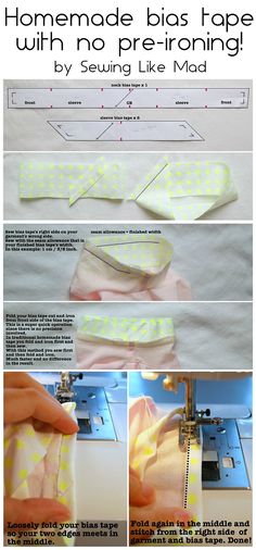 the instructions for how to sew a bow tie with no sewing machine or needles