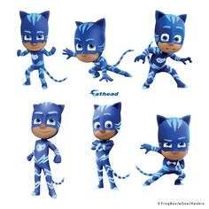 various poses of the character catboy