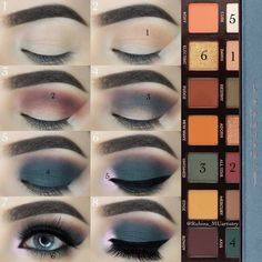 Anastasia Subculture Numbered Step Tutorial Subculture Palette Looks, Natural Eye Makeup Step By Step, Subculture Palette, Easy Eye Makeup Tutorial, Beauty Make-up, Makeup Step By Step