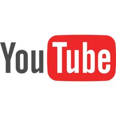 the youtube logo is shown in black and white