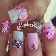 Stephs Nails, Unghie Nail Art, Diy Nail Designs, Beautiful Nail Designs, Kandy, Toe Nail Art, Instagram Analytics, Girls Nails, Bling Nails