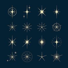 a collection of stars on a dark background