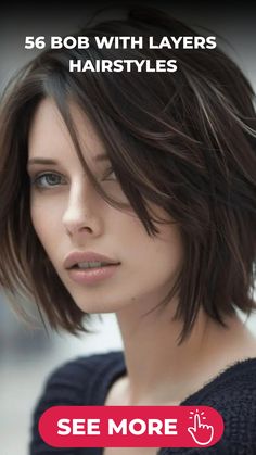 Elevate your bob hairdo with layers for an elegant and versatile look that adds movement and dimension to your locks! Our skilled hairstylists specialize in creating layered bobs designed to enhance any face shape and hair type. Whether you prefer a soft, face-framing layered bob, a trendy textured lob with well-placed layers, or a bold asymmetrical bob with mixed layer lengths, your style will radiate chicness and depth. Bob Haircuts With Face Framing, Modern Textured Bob Haircut, Chin Length Bob With Face Framing Layers, Back View Of Bob Hairstyles Layered Hair, Bob With Framed Face, Short Length Layered Haircuts, Layered Bob Hairstyles Asian, Medium Bob Curtain Bangs, Short Hairstyle Women Side Bangs