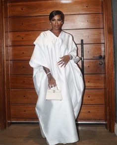 White Bubu Gown, Bubu Gown, Tiwa Savage, Boubou Styles For Women, Naija Fashion