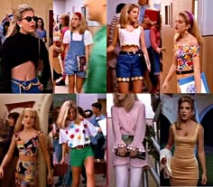 Donna 1990s Fashion Outfits, 90210 Fashion, Clueless Fashion, Colour Hair, 80s And 90s Fashion, 90s Party, Beverly Hills 90210, Look Retro, 90s Looks