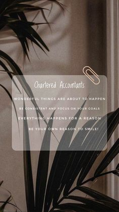 an advertisement for chartered's accounts with palm leaves in the foreground and text that reads, wonderful things about to happen