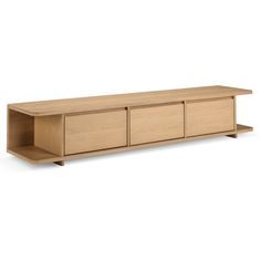 the sideboard is made out of wood and has three drawers on each side, one with