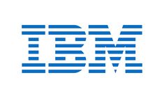 the ibm logo on a white background