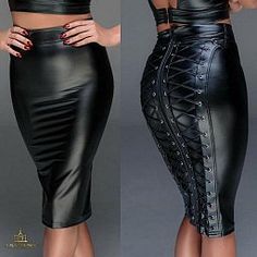 Hobble Skirt, Bodycon Skirt, Leather Corset, Black Leather Skirts, Leather Pencil Skirt, Pencil Skirts