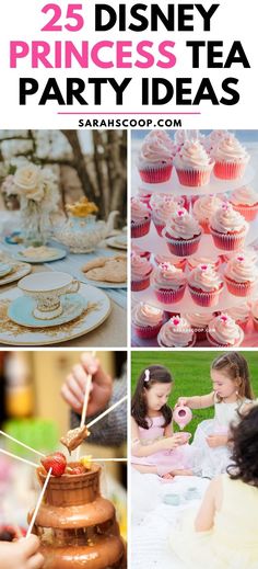 No party is complete without a touch of Disney magic! These 25 cute Disney Princess tea party ideas will help you create the perfect birthday celebration 👑✨🎉🎈#DisneyPrincess #KidsBirthday #TeaPartyIdeas Princess Brunch Ideas, Princess Tea Party Activities, Princess Tea Party Birthday Food, Third Birthday Tea Party, Tea Party Snacks For Kids, Princess Tea Party Birthday Ideas, Partea Birthday Party, Simple Princess Party