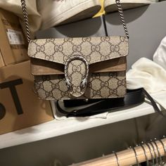 Reposhing This Item I Purchased From @Arccastt. Loved It, But Ready To Rotate For Something New. Questions? Leave A Comment Below! Dionysus Gg Supreme Super Mini Bag, Cute Handbags, Gucci Bags, Pink Outfit, Gucci Dionysus, More Pictures, Fun Things, Fun Stuff, Something New