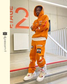 Orange Streetwear Outfit, Nyc Fall Outfits Street Style, Streetwear Fall Outfits, Fall Outfits Men Streetwear, Streetwear Fashion Winter, Mens Fashion Outfits, Nyc Fall Outfits