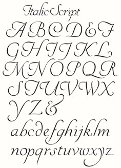 some type of calligraphy that is black and white with the letters in cursive font