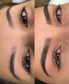 Microbladed Eyebrows Before And After, Eyebrow Microblading Shapes, Brow Microblading, Lashes And Eyebrows, Eyebrows Goals, Ombre Eyebrows, Cosmetic Tattooing, Beauty Recipes Hair